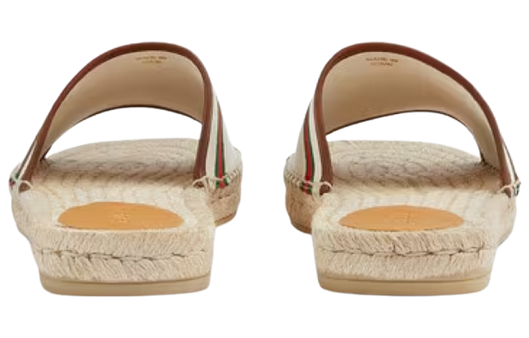 Shop グッチ スライド『ホワイトファッション』645105-F6LZ0-9099 645105-F6LZ0-9099