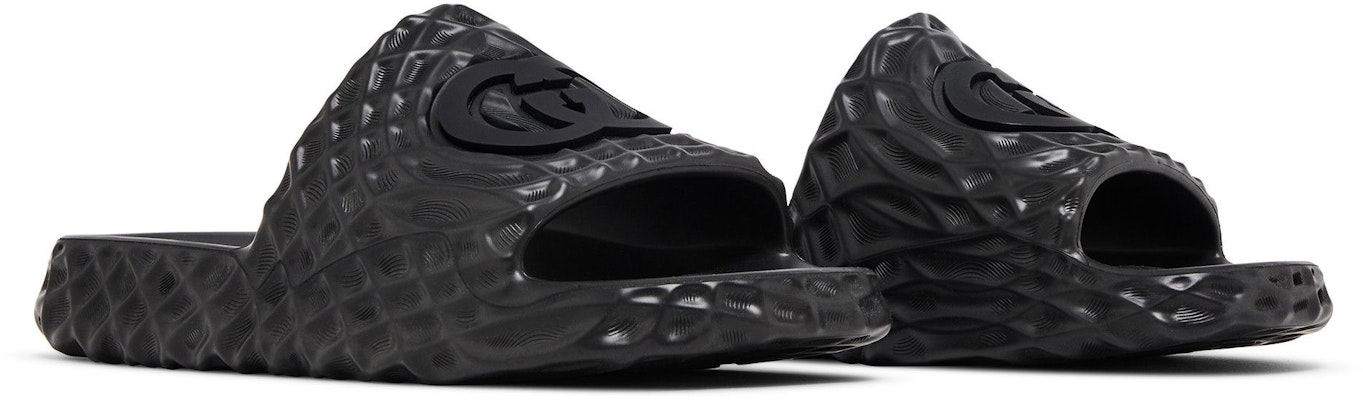 Gucci Slide Sandal 'Interlocking G - Black Water Ripples' 770801-J8710-1000 Cheap Gucci Slide Sandal 'Interlocking G - Black Water Ripples' 770801-J8710-1000