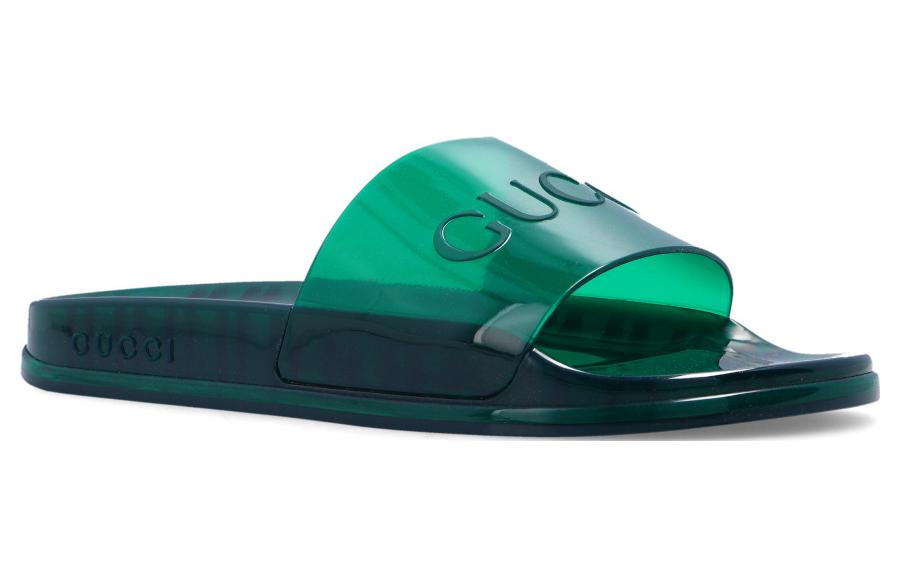 Shop Gucci Slide Sandale ''Transparent Grün'' 674163-J8700-8727