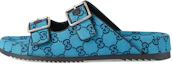 Buy Gucci Slide Sandale Riemen ''Hellblau Monogramm'' 663654-9SFV0-4276