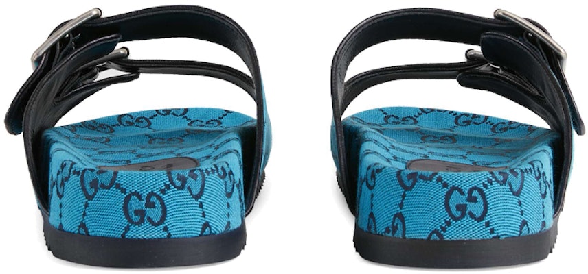 Gucci蓝色字母印记拖鞋 663654-9SFV0-4276 Purchase Gucci蓝色字母印记拖鞋 663654-9SFV0-4276