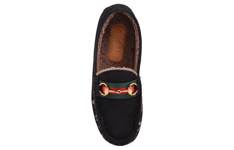 Shop 古驰 黑色丝绒懒人鞋 497114-BND10-1091