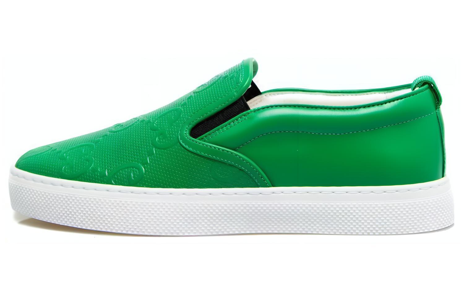 Gucci Slip-On 'GG Embossed - Green' 407364-1XK20-3776