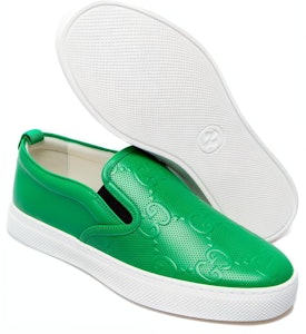 Gucci Slip-On 'GG Embossed - Hijau' 407364-1XK20-3776 Shop Gucci Slip-On 'GG Embossed - Hijau' 407364-1XK20-3776