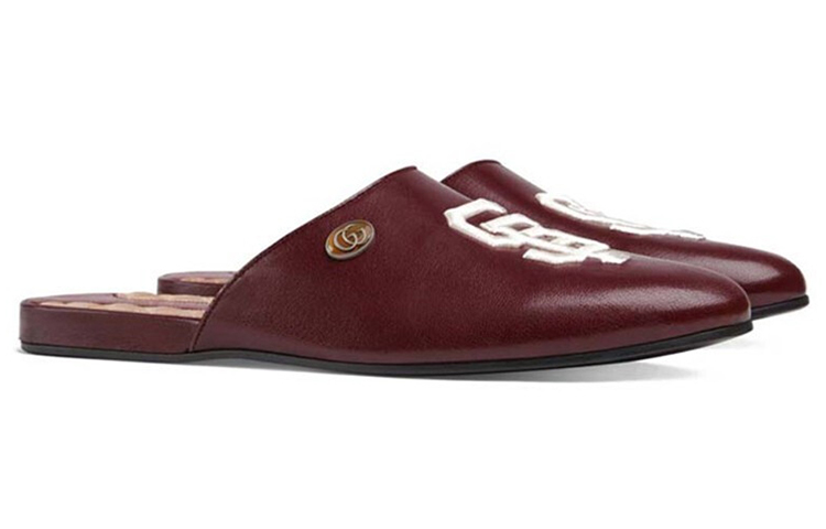 Order Gucci Slip-On Flat 'Burgundy' 540586-DLC00-6146