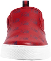 GUCCI古馳 牛皮 時尚板鞋 男款 紅色 Lookbook GUCCI古馳 牛皮 時尚板鞋 男款 紅色