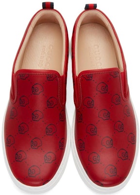Gucci Slip-On Hantu Tengkorak 'Merah' 407364-DW410-8990 Shop Gucci Slip-On Hantu Tengkorak 'Merah' 407364-DW410-8990