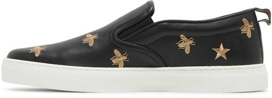 Gucci 黑色蜜蜂图案一脚蹬鞋 407364-AXWB0-1076 Lookbook Gucci 黑色蜜蜂图案一脚蹬鞋 407364-AXWB0-1076