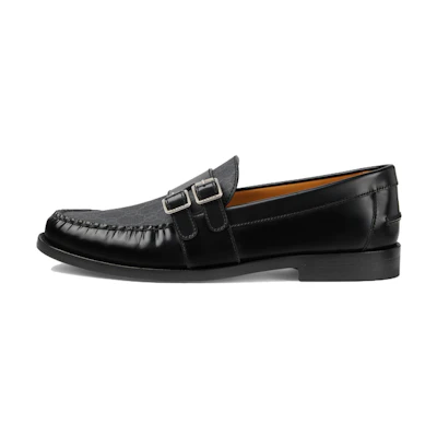 Gucci Buckle Loafer 'GG Monogram - Black'