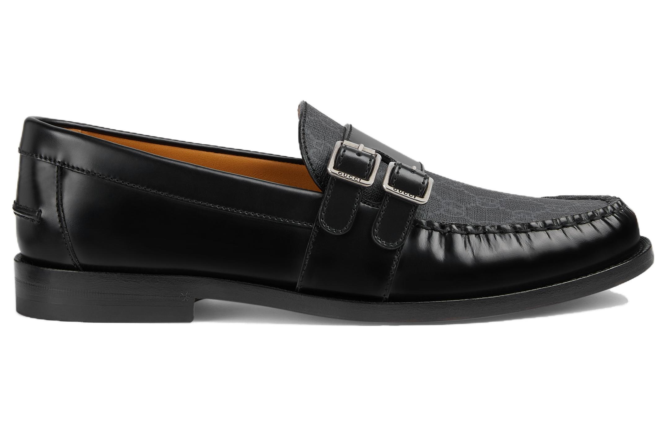 Order Loafer Berbuckle Gucci 'GG Monogram - Hitam' 762312-17X30-1000