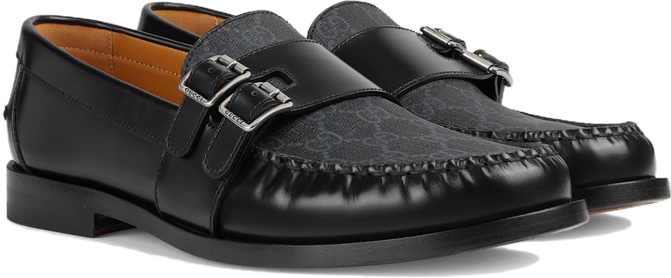 Loafer Berbuckle Gucci 'GG Monogram - Hitam' 762312-17X30-1000 Lookbook Loafer Berbuckle Gucci 'GG Monogram - Hitam' 762312-17X30-1000