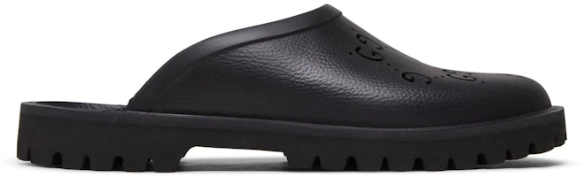 Gucci Slip On Sandal 'Cut Out Monogram - Black' 655517-JFB00-1000 Gucci Slip On Sandal 'Cut Out Monogram - Black' 655517-JFB00-1000