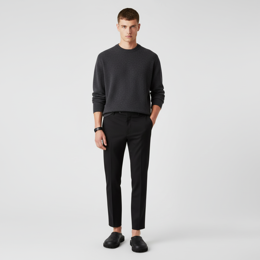 Lookbook 구찌 컷아웃 모노그램 슬립온 샌들 (블랙) 655517-JFB00-1000