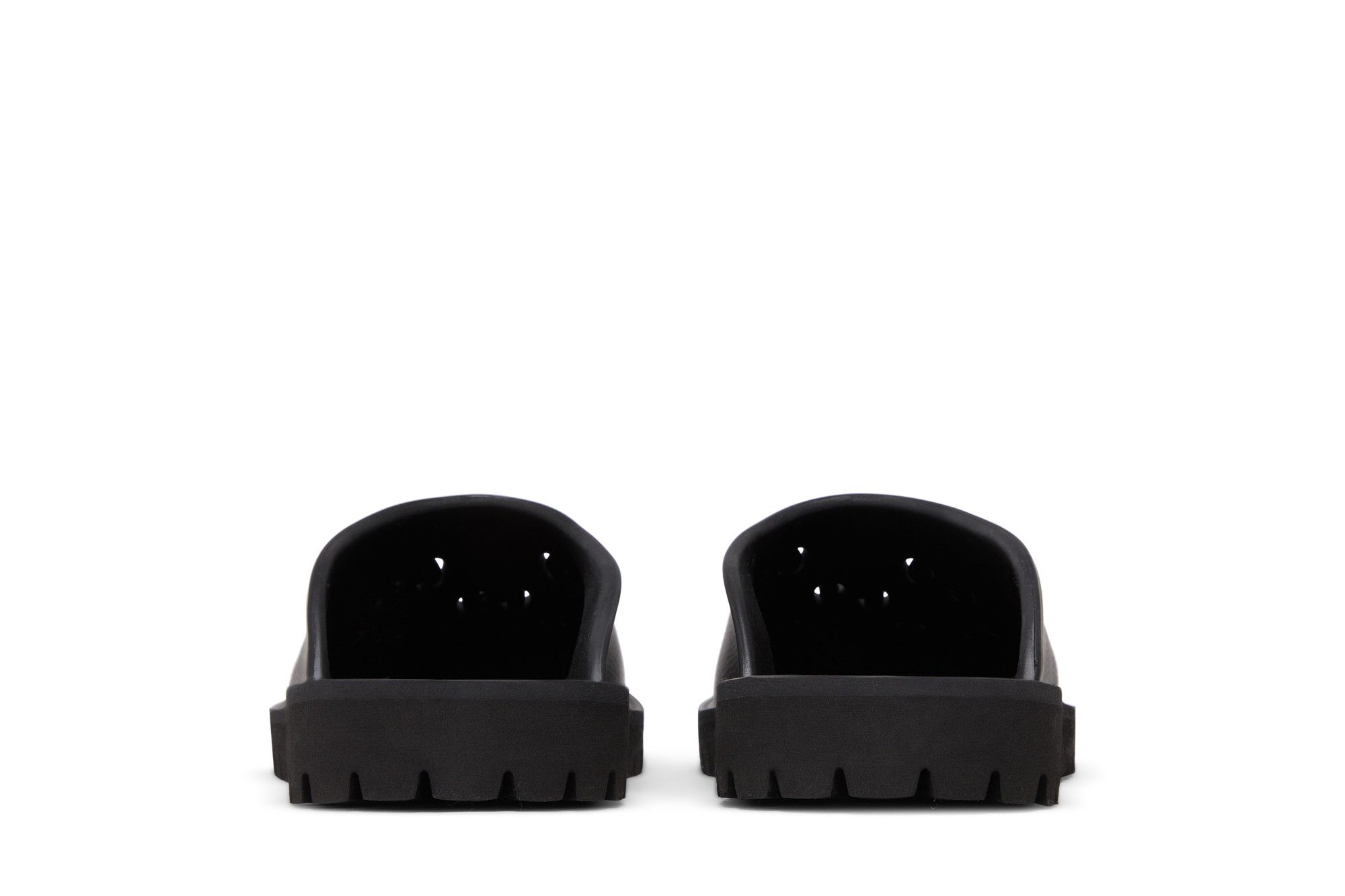 Cheap 구찌 컷아웃 모노그램 슬립온 샌들 (블랙) 655517-JFB00-1000