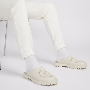 Sandal Gesper Gucci Slip On 'Cut Out Monogram - Mystic White' 655517-JFB00-9022 Order Sandal Gesper Gucci Slip On 'Cut Out Monogram - Mystic White' 655517-JFB00-9022