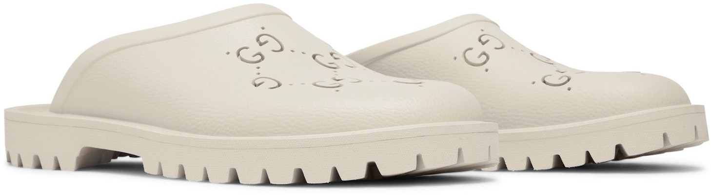 古驰镂空单字拖鞋 '奥秘白' 655517-JFB00-9022 Cheap 古驰镂空单字拖鞋 '奥秘白' 655517-JFB00-9022