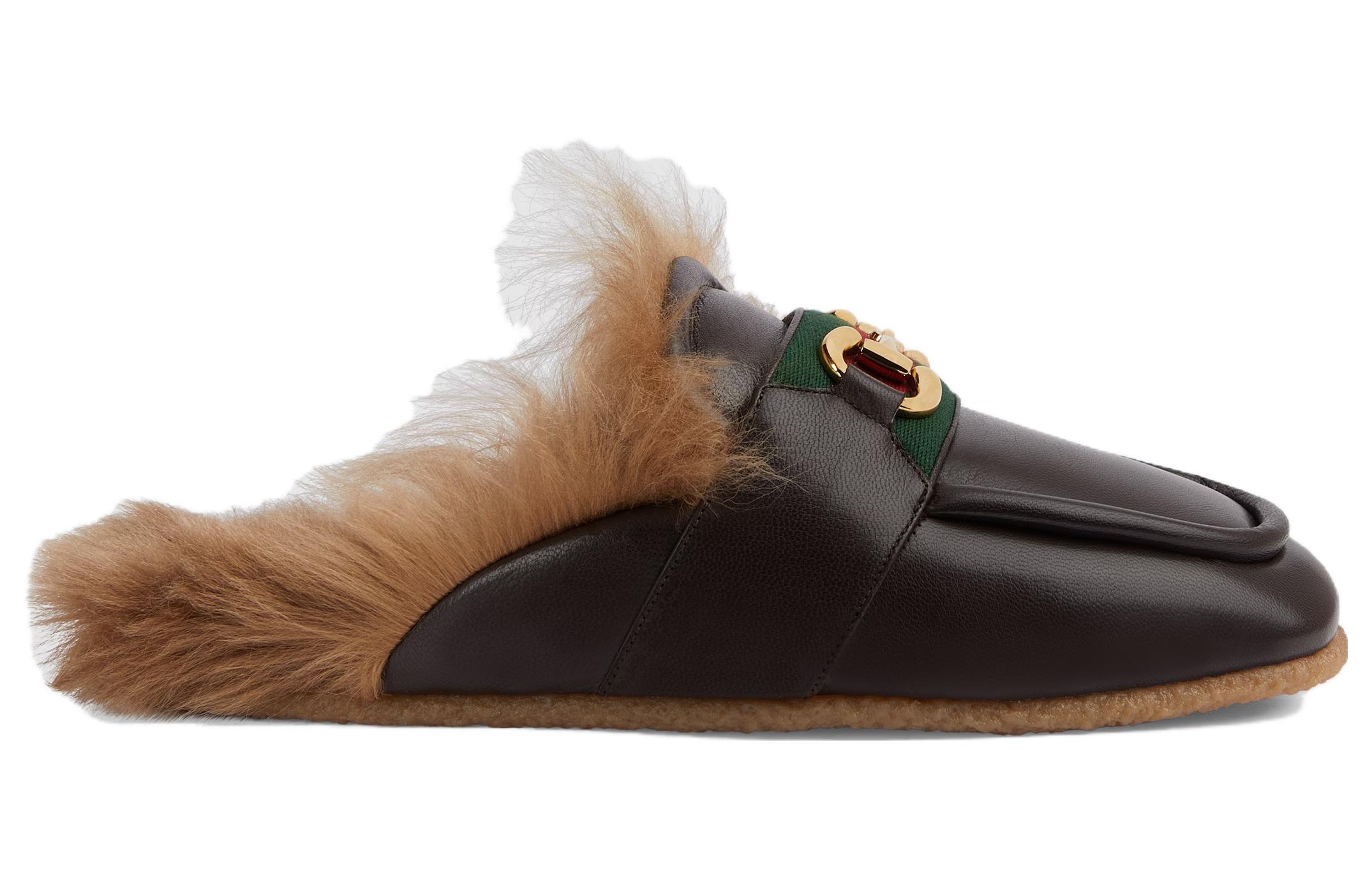 Order 古驰马衔扣拖鞋 '可可色' 760778-AACON-2145