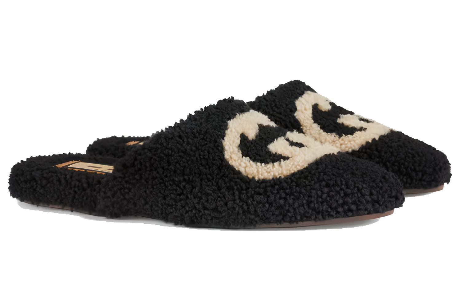 Order Gucci Slipper ''Interlocking G - Zwart'' 658797-D0L00-1046