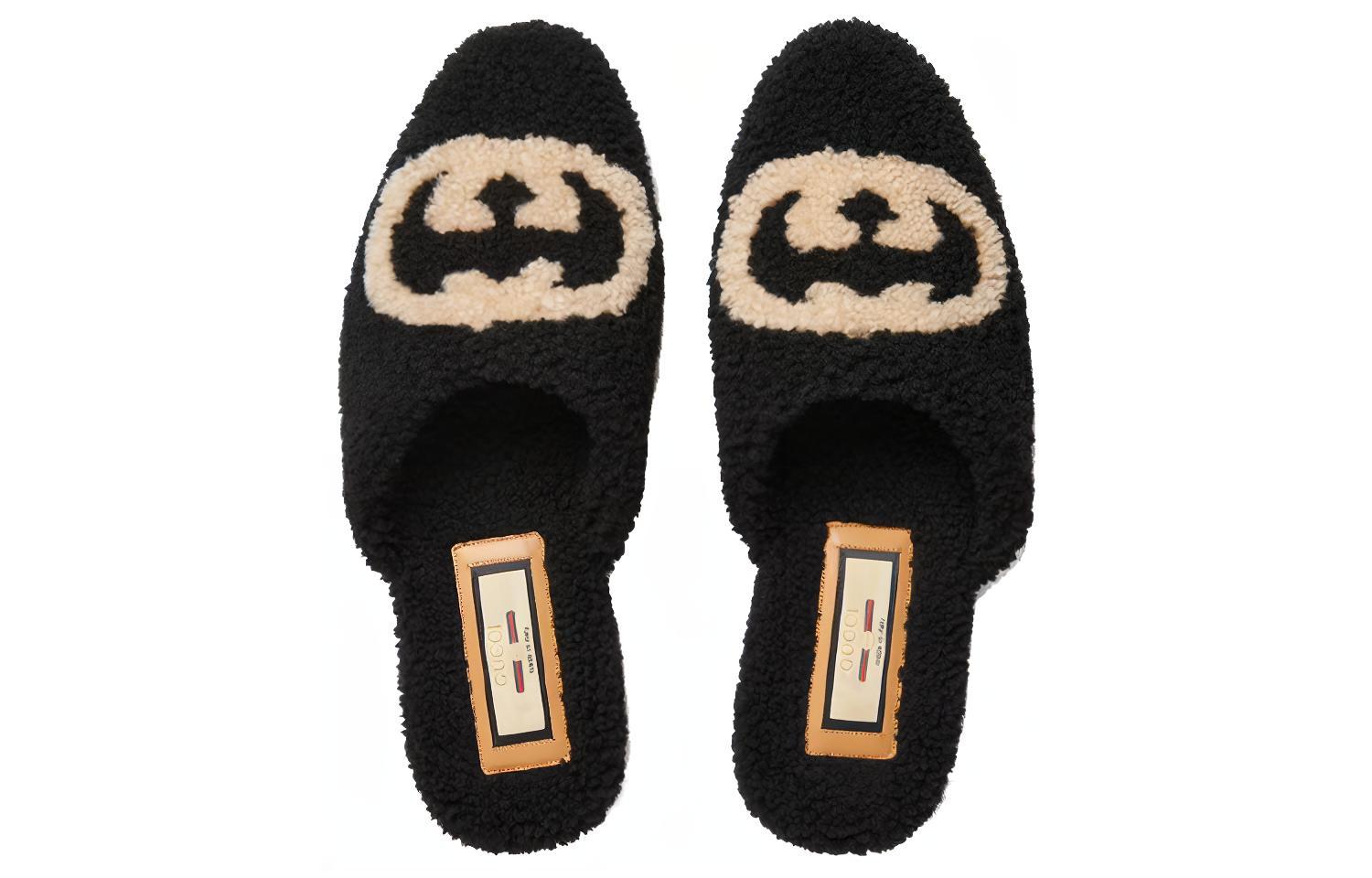 Lookbook Gucci Slipper ''Interlocking G - Zwart'' 658797-D0L00-1046