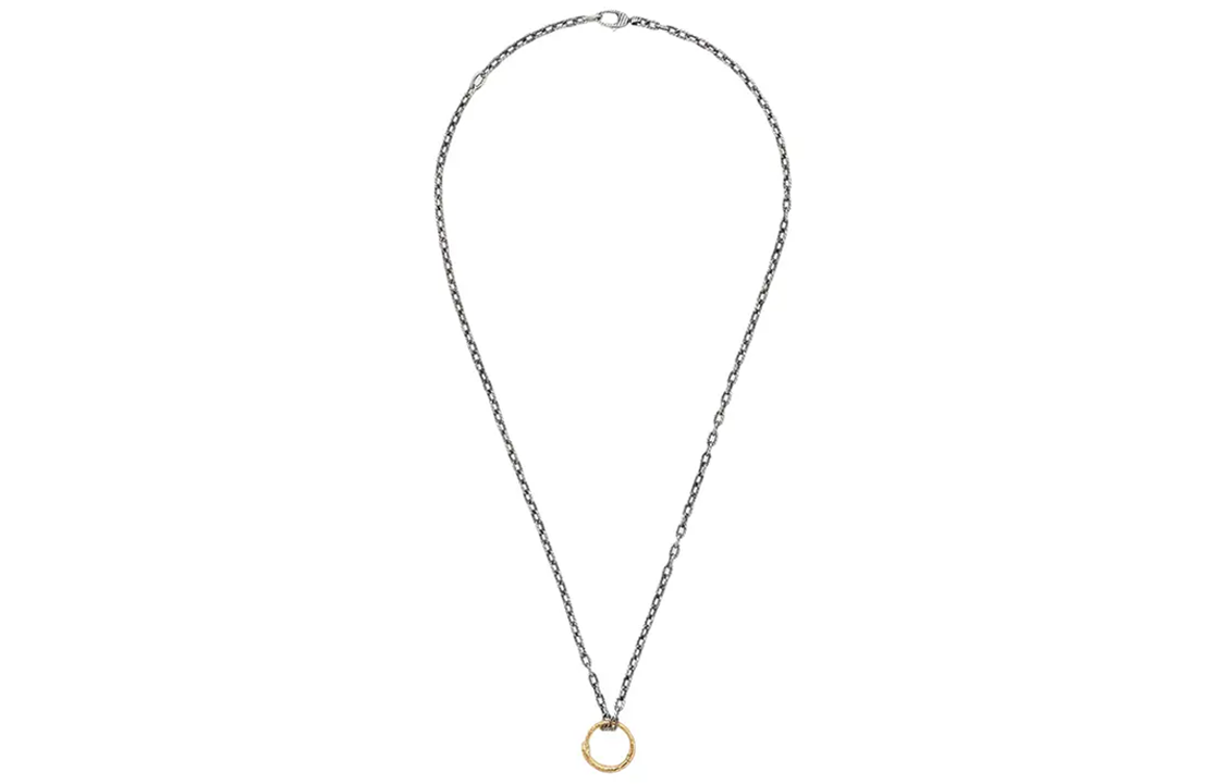 Lookbook GUCCI Snake Pattern 18K Gold Necklace Unisex Silver 461997-08202-8171