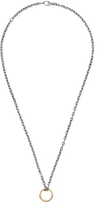 GUCCI Snake Pattern 18K Gold Necklace Unisex Silver 461997-08202-8171 Lookbook GUCCI Snake Pattern 18K Gold Necklace Unisex Silver 461997-08202-8171