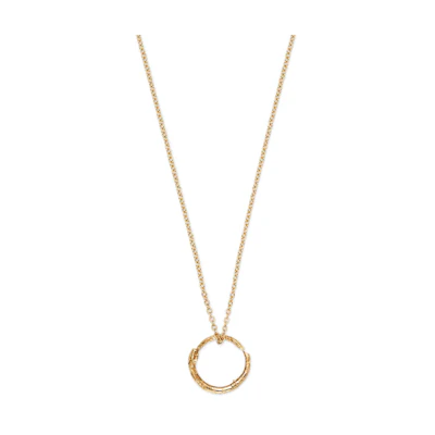 GUCCI Snake Ring Pendant Necklace 18K Gold Jewelry. 461994J85008000