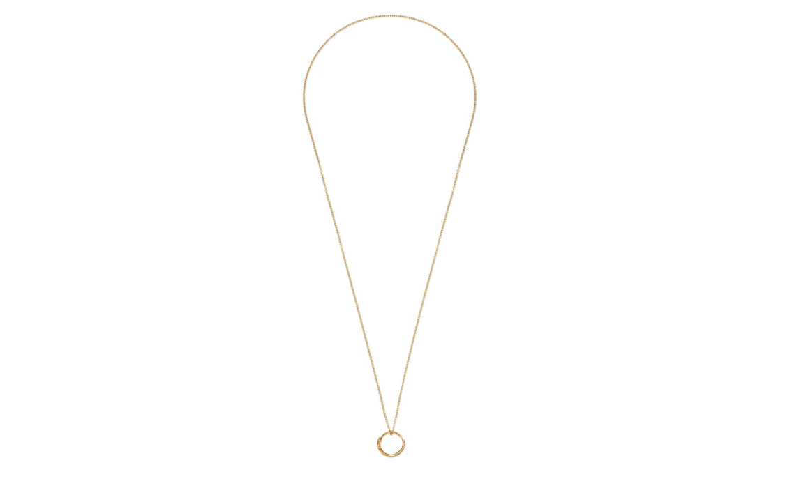 GUCCI Snake Ring Pendant Necklace 18K Gold Jewelry. 461994J85008000 圖 3