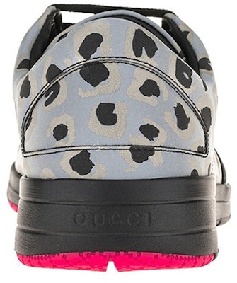 GUCCI 古馳 豹紋 休閒運動鞋 黑藍 Lookbook GUCCI 古馳 豹紋 休閒運動鞋 黑藍