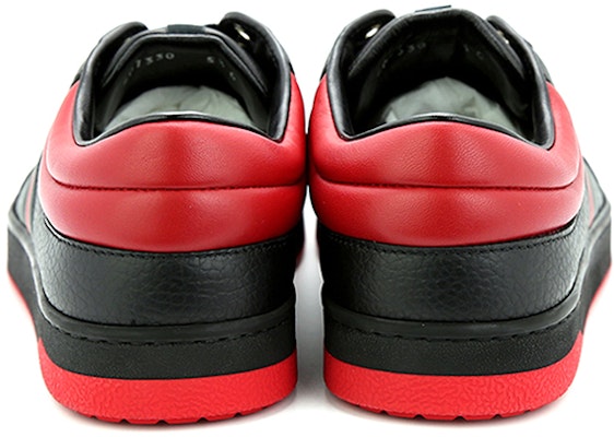 GUCCI 古馳 真皮 時尚休閒鞋 黑紅 Shop GUCCI 古馳 真皮 時尚休閒鞋 黑紅
