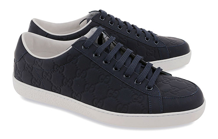 Lookbook GUCCI 古馳 真皮 時尚板鞋 藍
