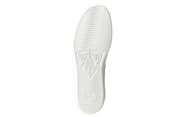 Shop GUCCI 古馳 真皮 時尚板鞋 藍