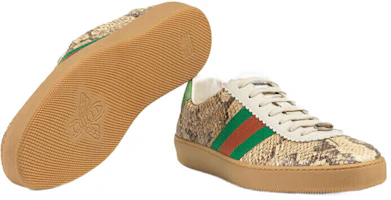 Purchase GUCCI 古馳 蛇皮紋時尚板鞋 棕色