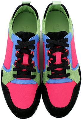 구찌 컬러블록 스니커즈 (그린/핑크/블루) 368488-CRJ20-1075 Lookbook 구찌 컬러블록 스니커즈 (그린/핑크/블루) 368488-CRJ20-1075