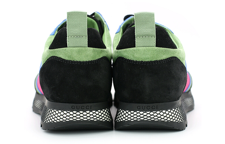 Shop Gucci Sneaker 'Green Pink Blue Colorblock' 368488-CRJ20-1075