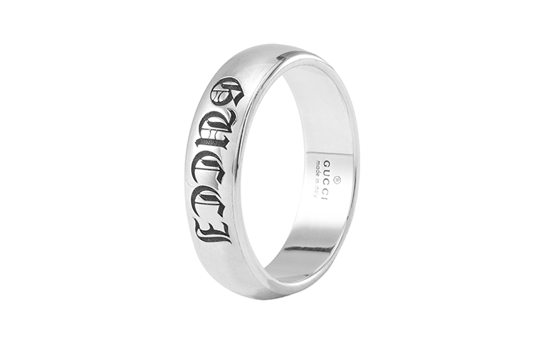 Order GUCCI Soave Amore Cincin Pasangan Unisex Perak 925 Terukir - Silver 707811-J8400-0701