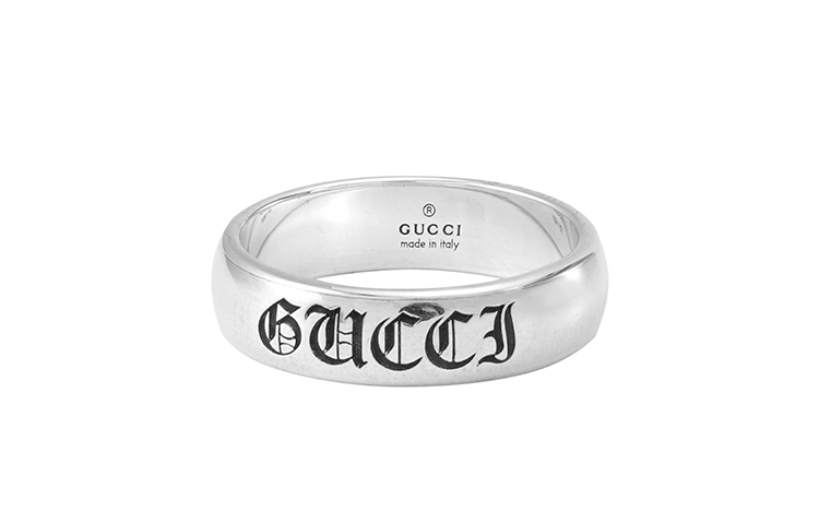 Shop GUCCI Soave Amore Cincin Pasangan Unisex Perak 925 Terukir - Silver 707811-J8400-0701