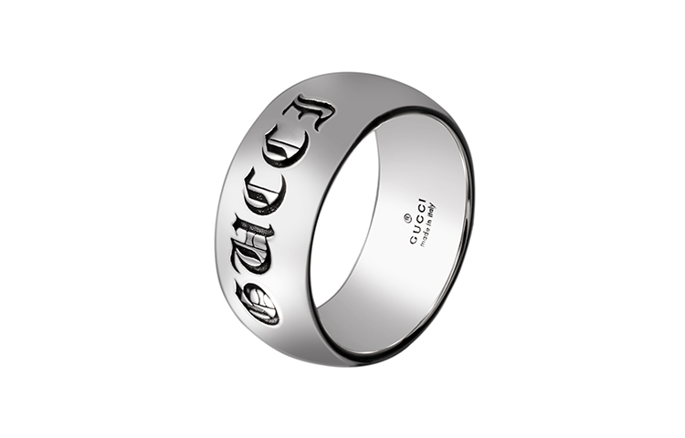 Shop 구찌 소아베 아모레 925 스털링 실버 반지 9mm 실버 링. 707810-J8400-0701