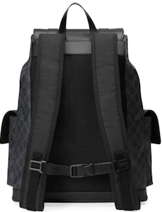 Gucci GG老花柔軟雙肩包藍紅帶黑/灰配色 Order Gucci GG老花柔軟雙肩包藍紅帶黑/灰配色