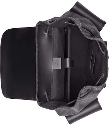 Gucci Soft Backpack GG Supreme Blue/Red Web Black/Grey Lookbook Gucci Soft Backpack GG Supreme Blue/Red Web Black/Grey