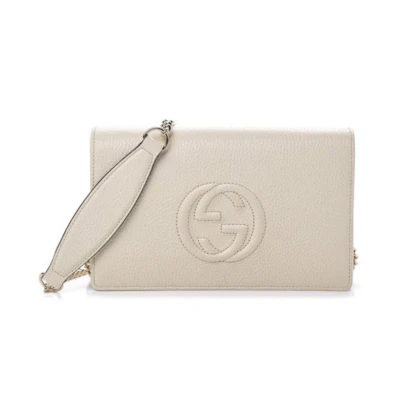 Gucci Soho Disco Wallet on Chain Ivory