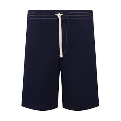 Gucci Solid Blue Straight-Leg Casual Shorts 654900-ZAGVM-4210