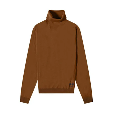Gucci Solid Brown Turtleneck Long Sleeve Sweater for Men 729476-XKCOR-3266
