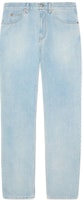 Gucci Solid Button Mid-Rise Straight Jeans Men Light Blue 623953-XDBCB-4009 Gucci Solid Button Mid-Rise Straight Jeans Men Light Blue 623953-XDBCB-4009