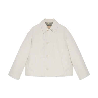 Gucci Solid Color Button-Up Loose Jacket White (Men) 761543-ZAOS2-9735