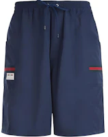 Gucci Solid Color Casual Shorts in Navy Blue 604172-XDA17-4206 Gucci Solid Color Casual Shorts in Navy Blue 604172-XDA17-4206