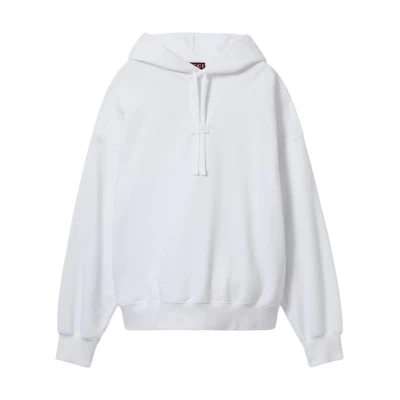 Gucci Solid Logo Embroidered Hoodie White 788090-XJGJ7-9692