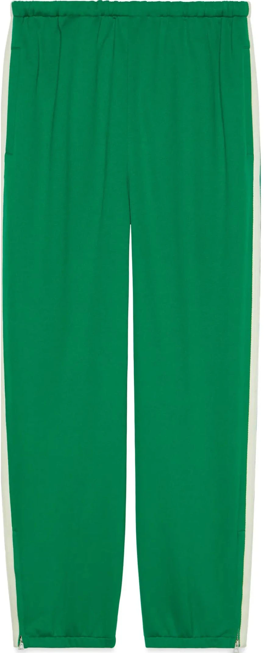 gucci-solid-pleated-elastic-waist-straight-pants-green-733520-xjfah-3229