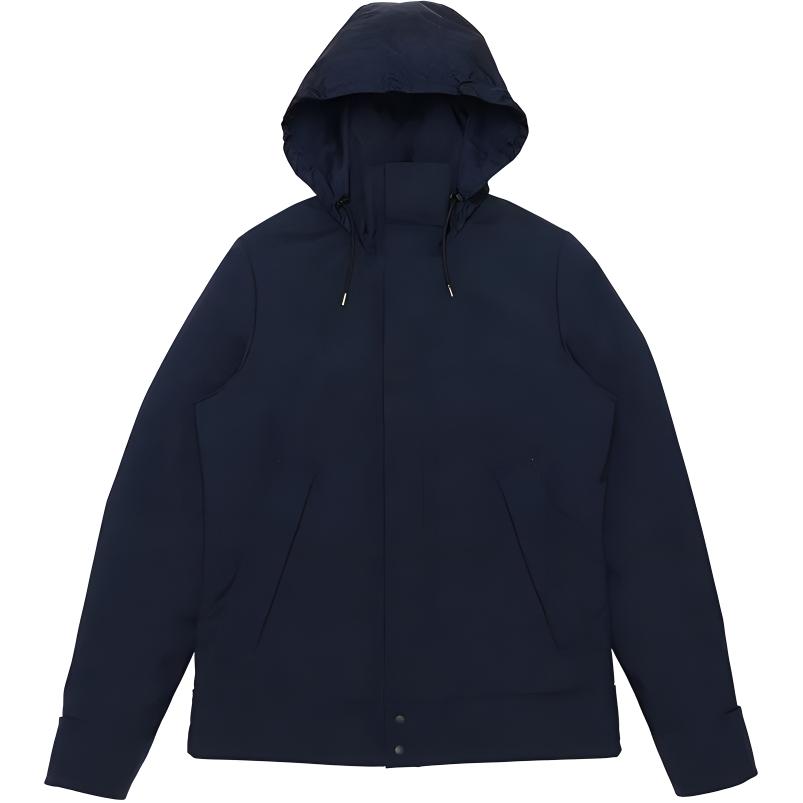 Gucci Solid Zip Hoodie Jacket in Navy Blue 363976-Z4163-4080