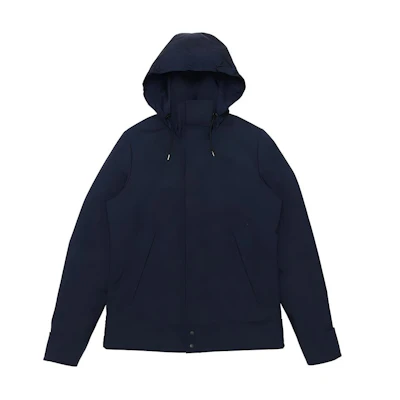 Gucci Solid Zip Hoodie Jacket in Navy Blue 363976-Z4163-4080