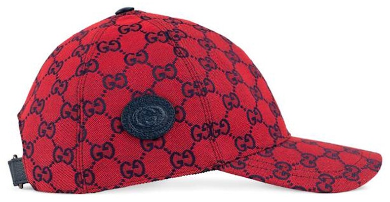 GUCCI Edisi Spesial Topi Baseball Double G Monogram Kanvas Merah 661226-4HG62-6477 Shop GUCCI Edisi Spesial Topi Baseball Double G Monogram Kanvas Merah 661226-4HG62-6477